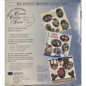 Vtg Creative Memories Scrapbooking 4 Oval Cutting Patterns Sizing Template NOS